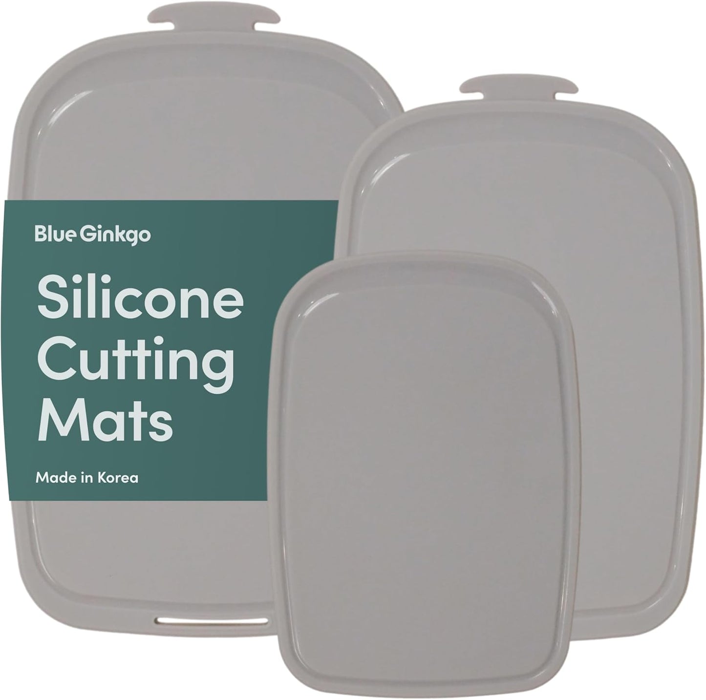 Blue Ginkgo Silicone Cutting Boards Set of 3 for Every Kitchen