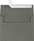 LUXPaper A7 Invitation Envelopes Smoke Gray - Durable Peel & Press