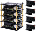 GeeekPi 4 Layer Cluster Case for Raspberry Pi 5 - Stackable Cooling