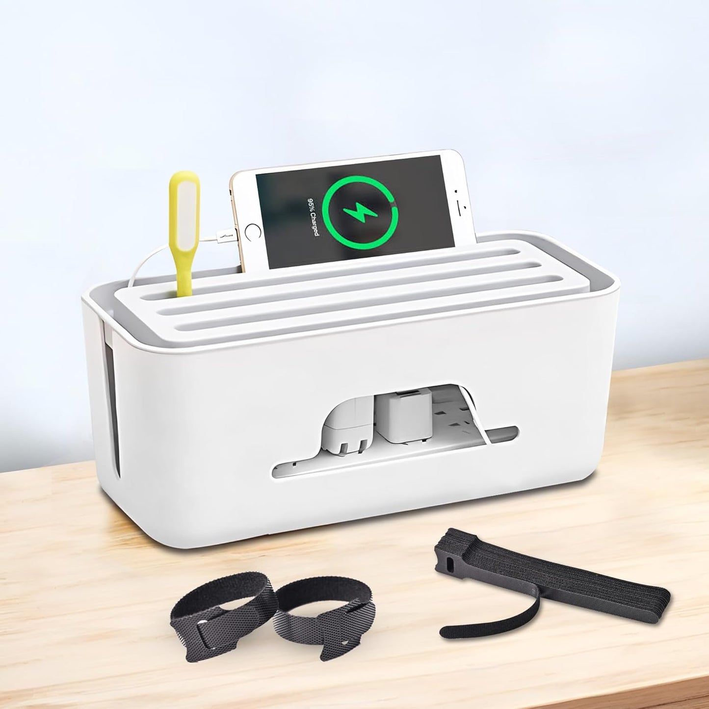 Organize Cords with EVINAKO Box & Ties