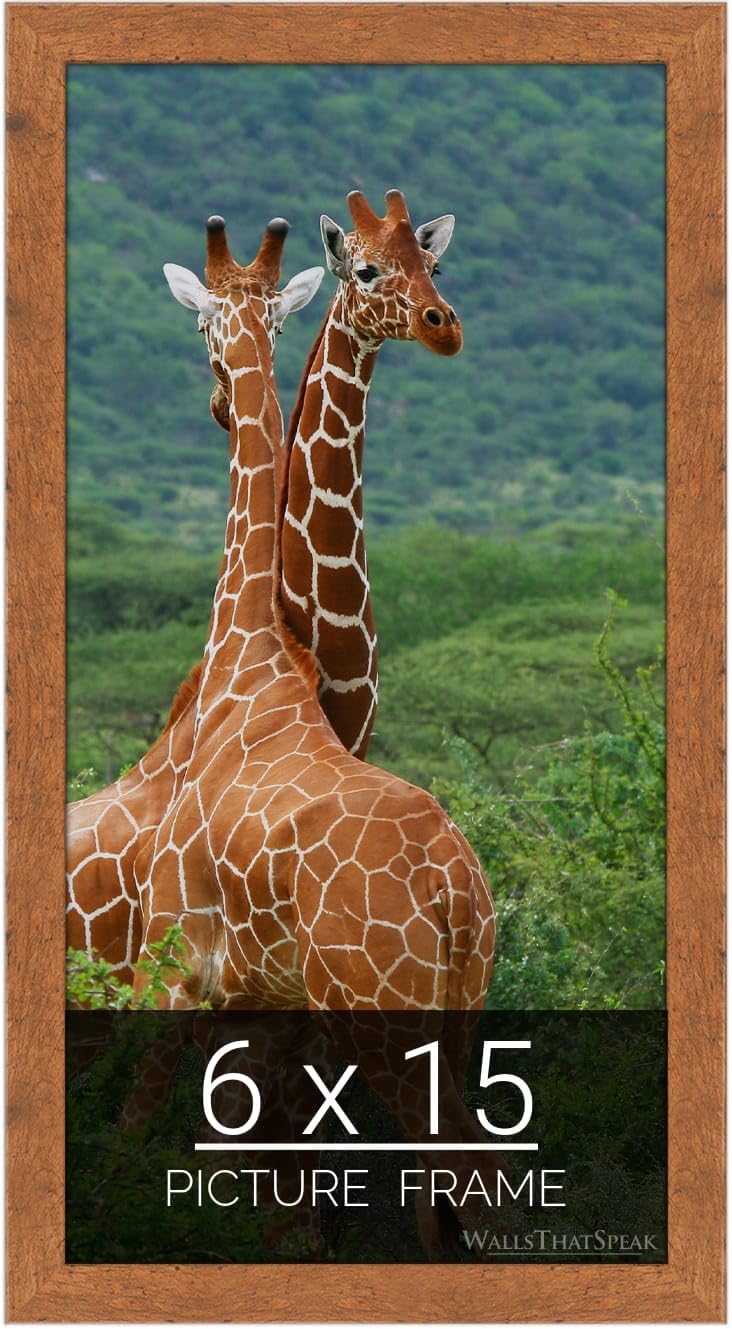 Light Walnut Rustic Pine Picture Frame for Puzzles and Photos