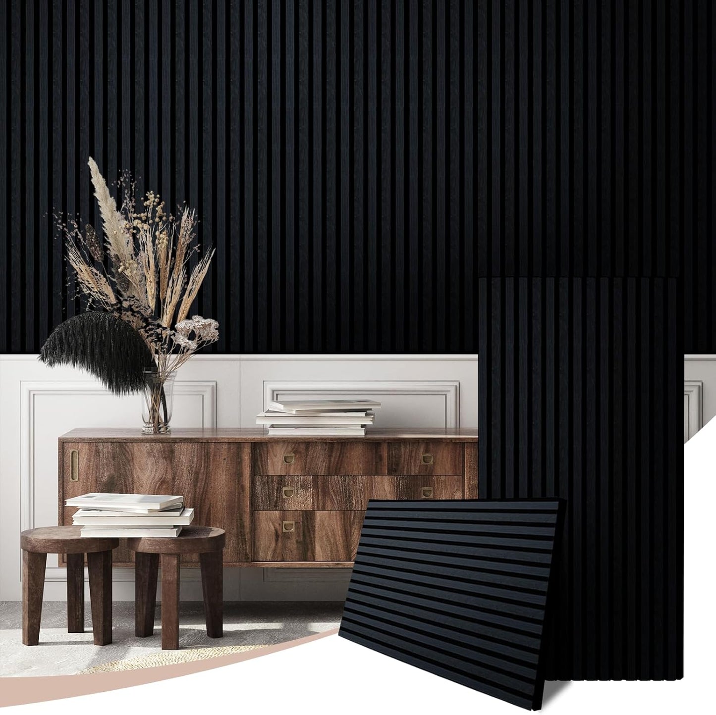AKK-Stave Acoustic Wood Slat Wall Panels for Stylish Interiors