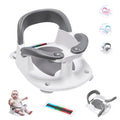 Baby Bath Seat Gray for 6-18 Months - 360 Stable Toddler Chair