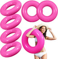 6 Pcs Inflatable Pool Floats 28 in Swim Tubes - Bulk Summer Set