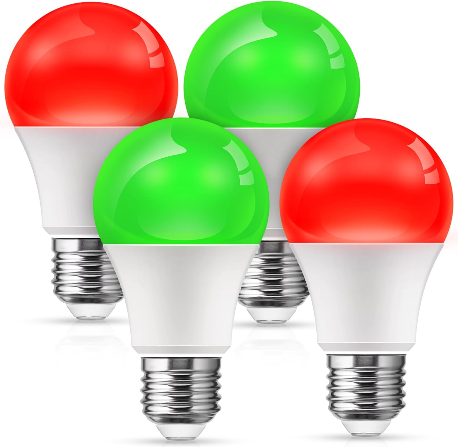 LOHAS Red Green Light Bulbs for Outdoor Holiday Lighting