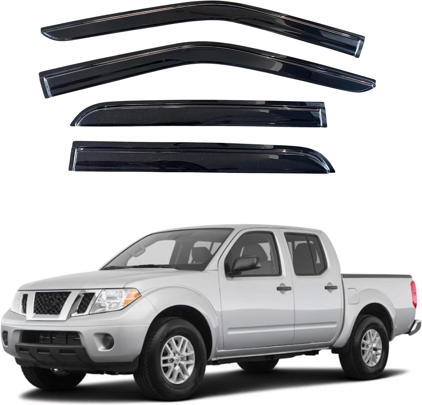 KPY Window Visor for Nissan Frontier & Suzuki Equator Crew Cab