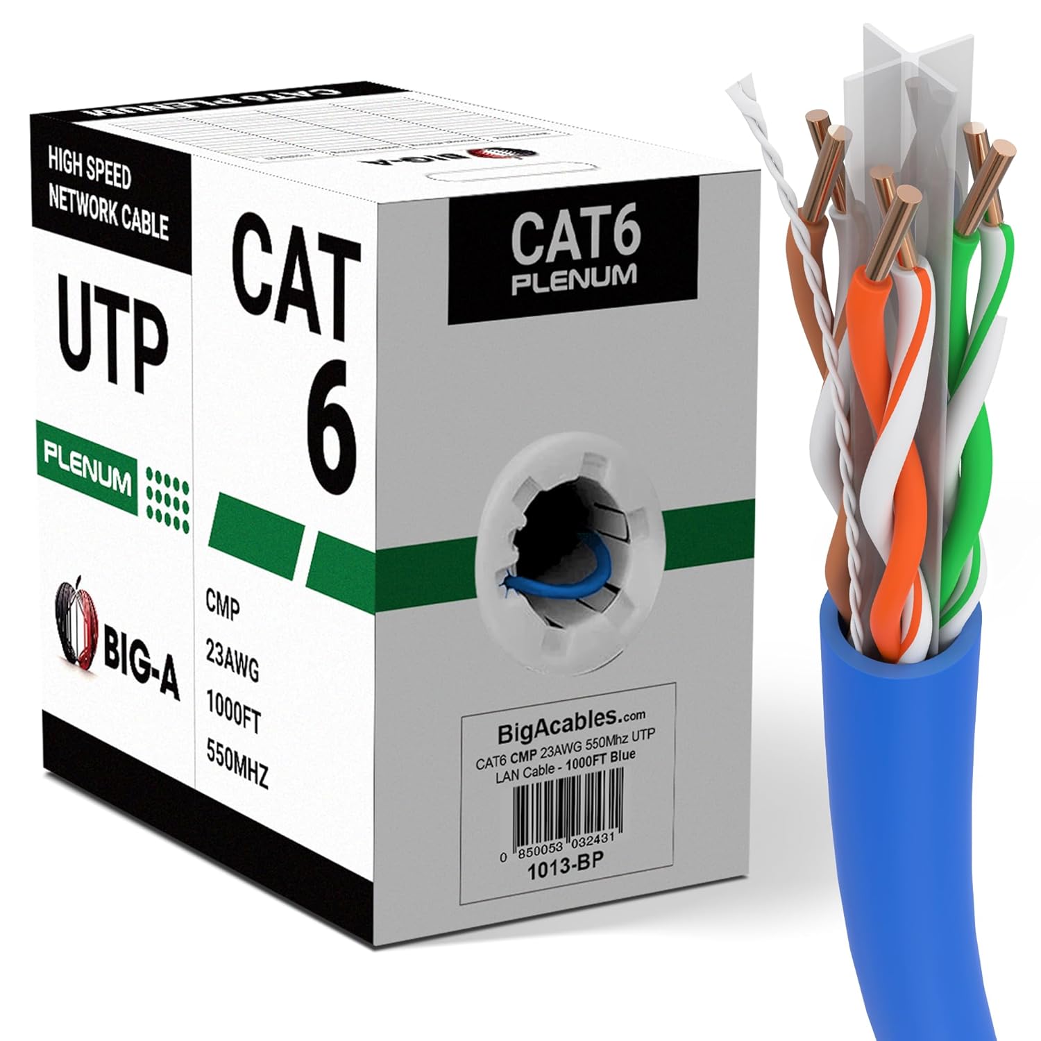 10 Gigabit Cat6 Cable 1000ft - Fast, Reliable Network Connection