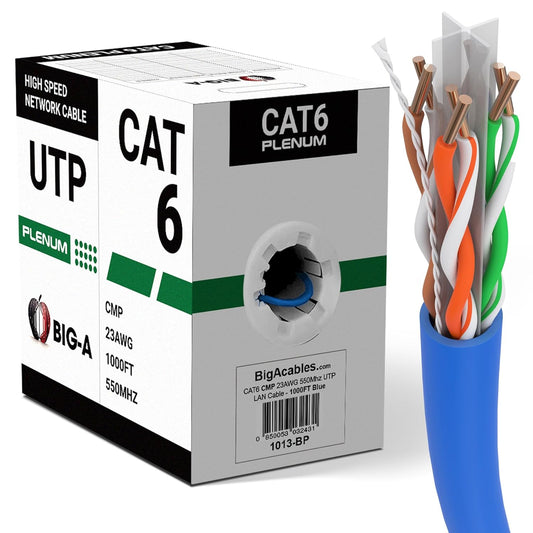 10 Gigabit Cat6 Cable 1000ft - Fast, Reliable Network Connection