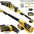 Cordless Pole Saw & Mini Chainsaw 2-in-1 - Compact Powerful Tree