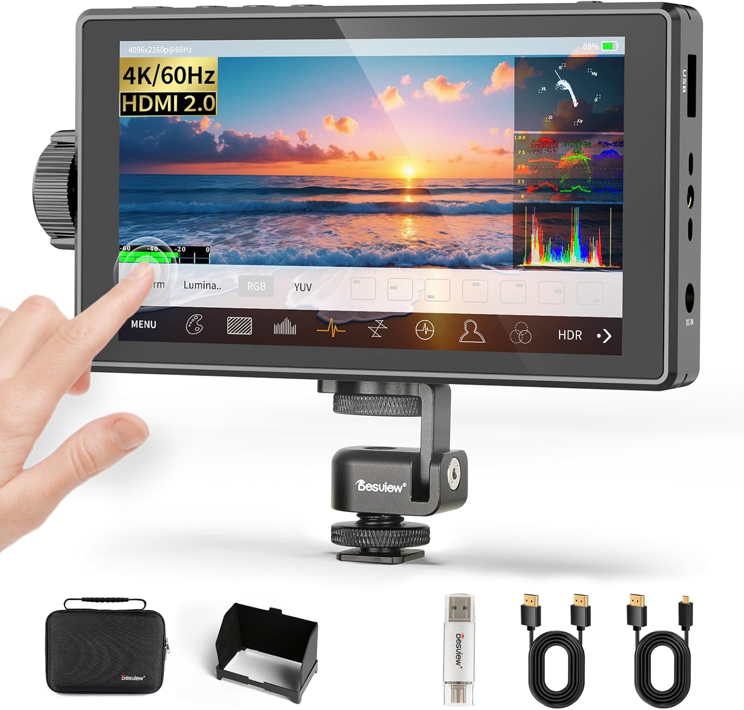 Desview A5 Touch Screen Camera Field Monitor for DSLR Use
