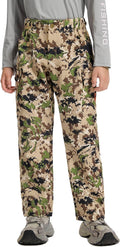 BASSDASH Invis Kids Youth Stretch Hunting Pants - Water Resistant