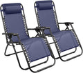 Zero Gravity Patio Reclining Chair Set of 2 - Comfortable Poolside