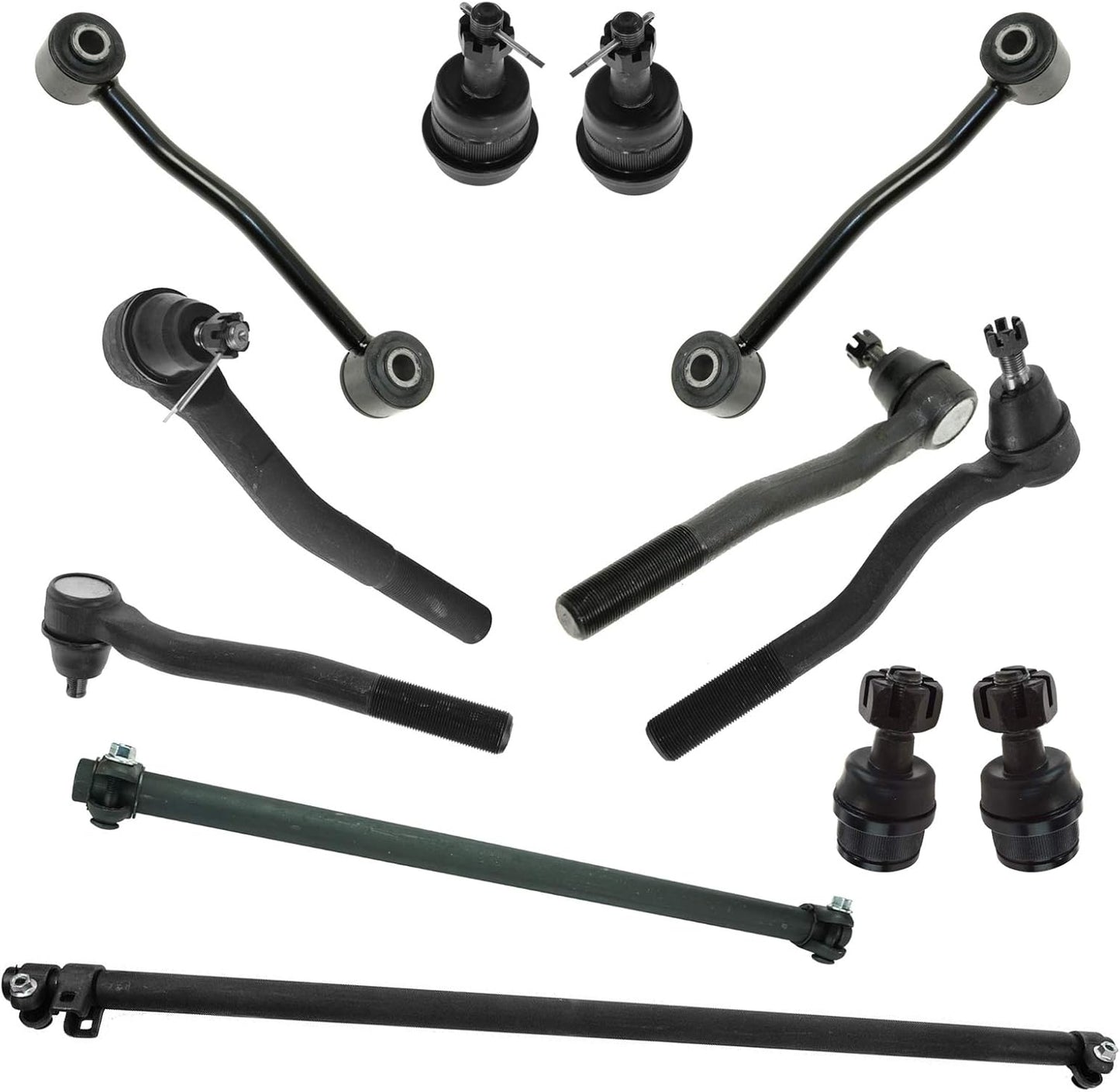 TRQ Front Steering & Suspension Kit for 1999-2004 Jeep Grand Cherokee