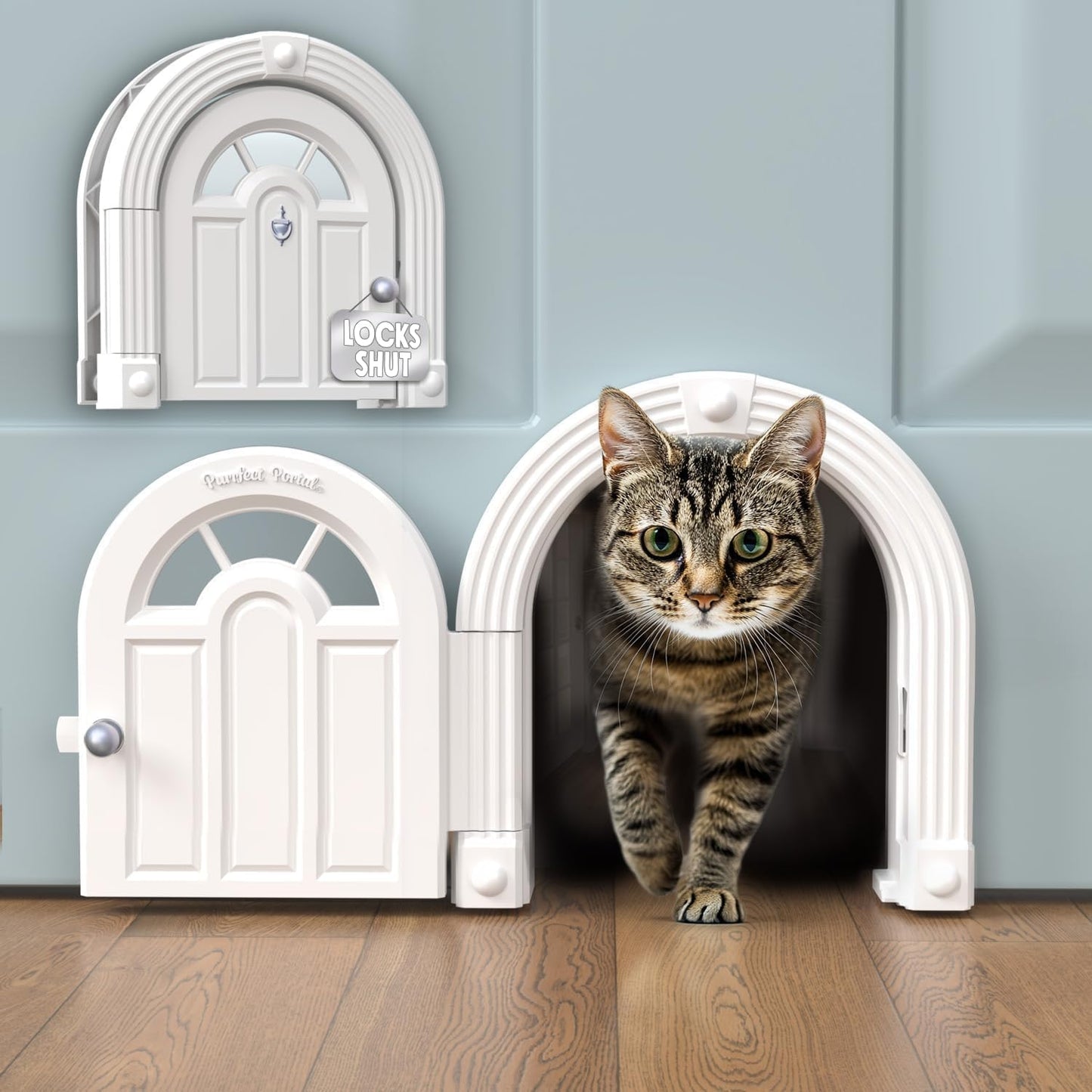 Meow Manor Cat Door by Purrfect Portal - Easy DIY Setup