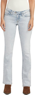 Women's Flattering Low Rise Jeans by Silver Jeans Co. in Bootcut