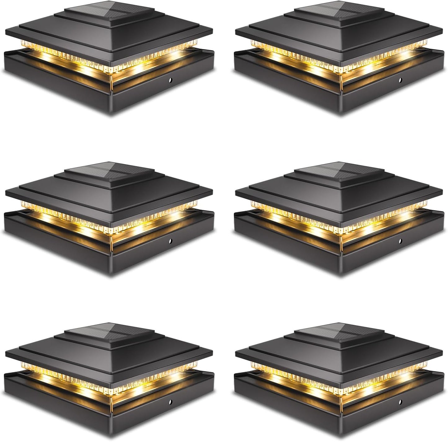 Post Caps Lights Outdoor Waterproof Solar Lights for Decks