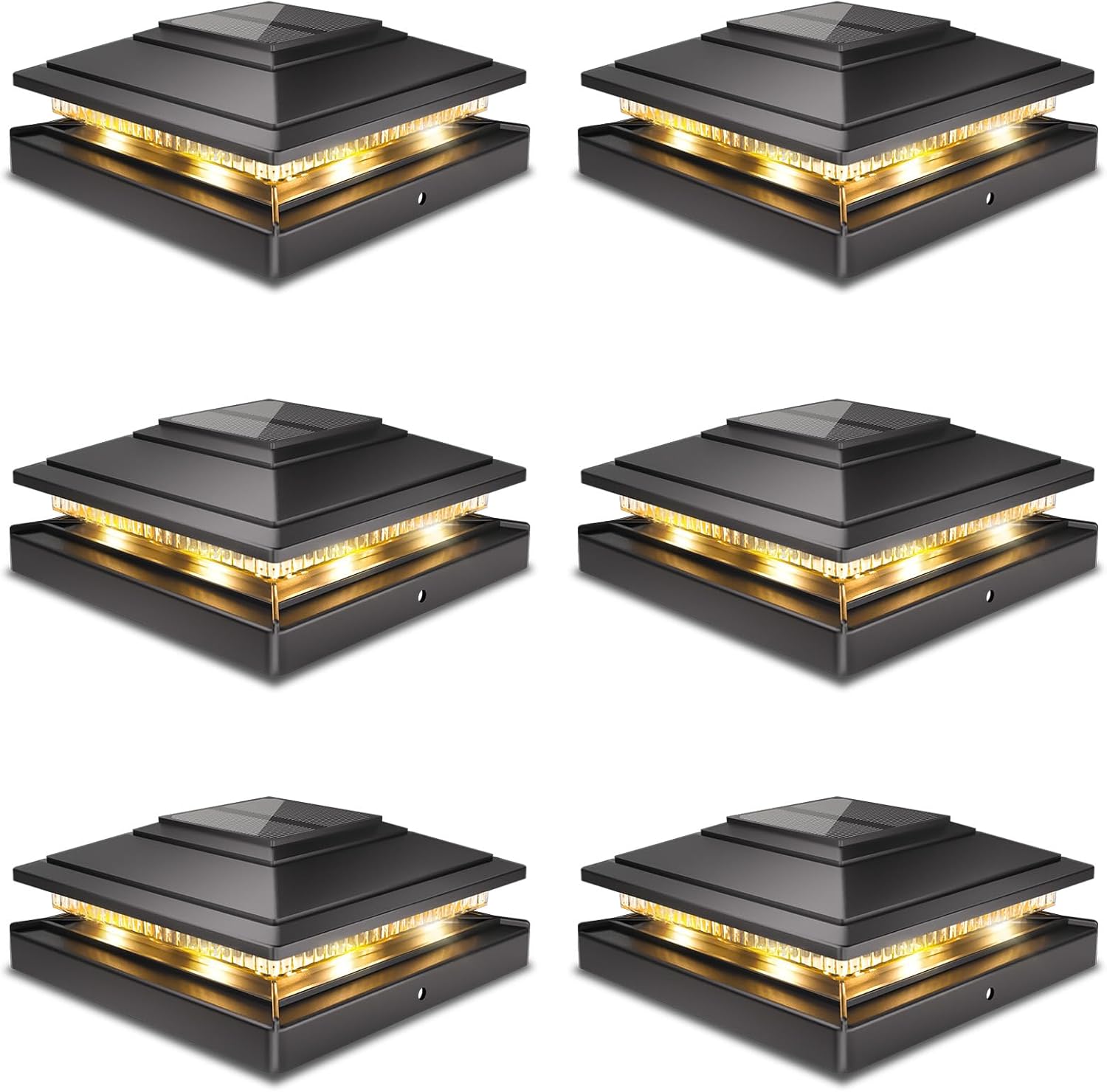 Post Caps Lights Outdoor Waterproof Solar Lights for Decks