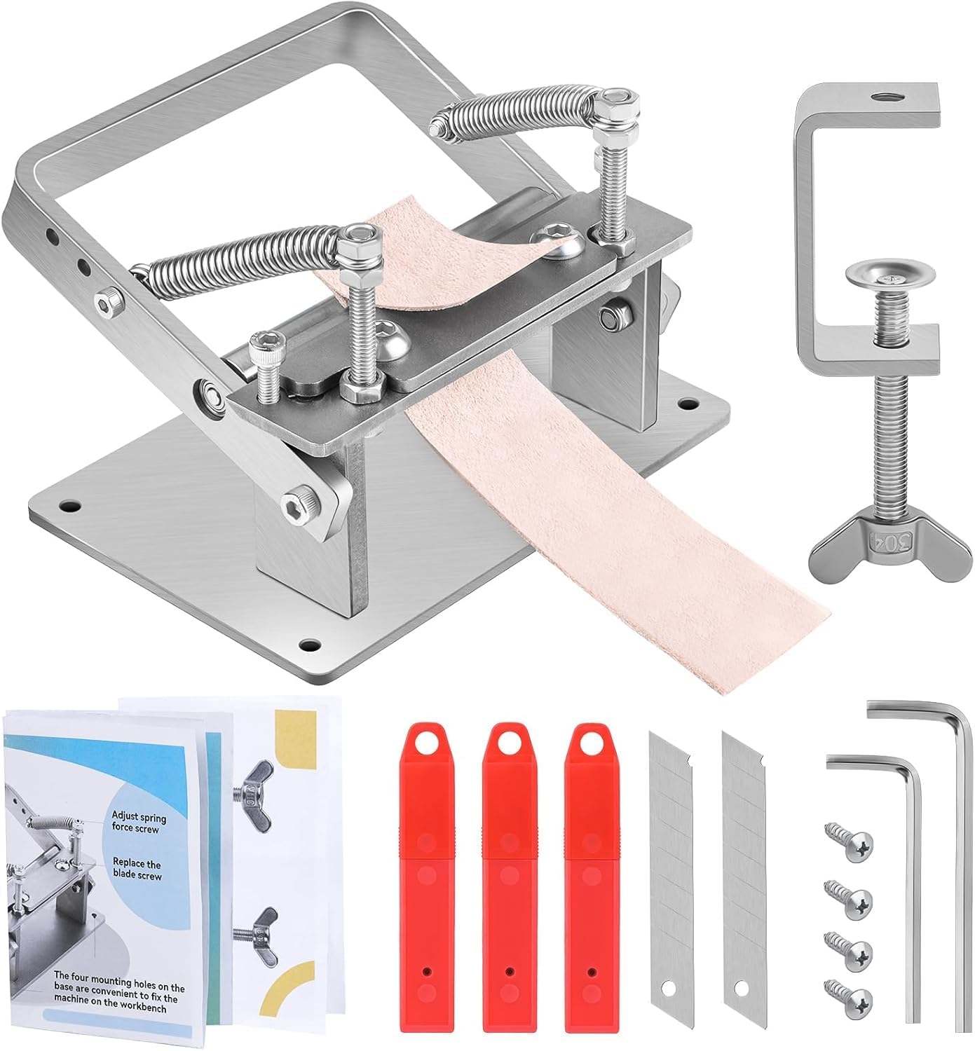 Manual Leather Splitter Tool for Precise Leather Crafting Needs