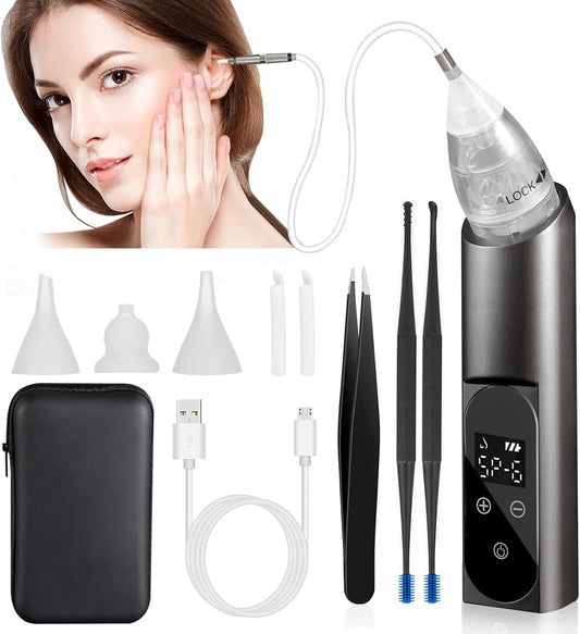 Ear Vacuum Wax Removal Tool with 6 Levels of Suction Power