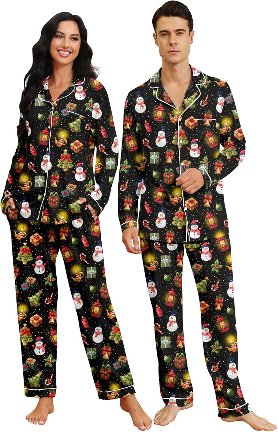 Couples Christmas Matching Pajamas Set for Cozy Nights