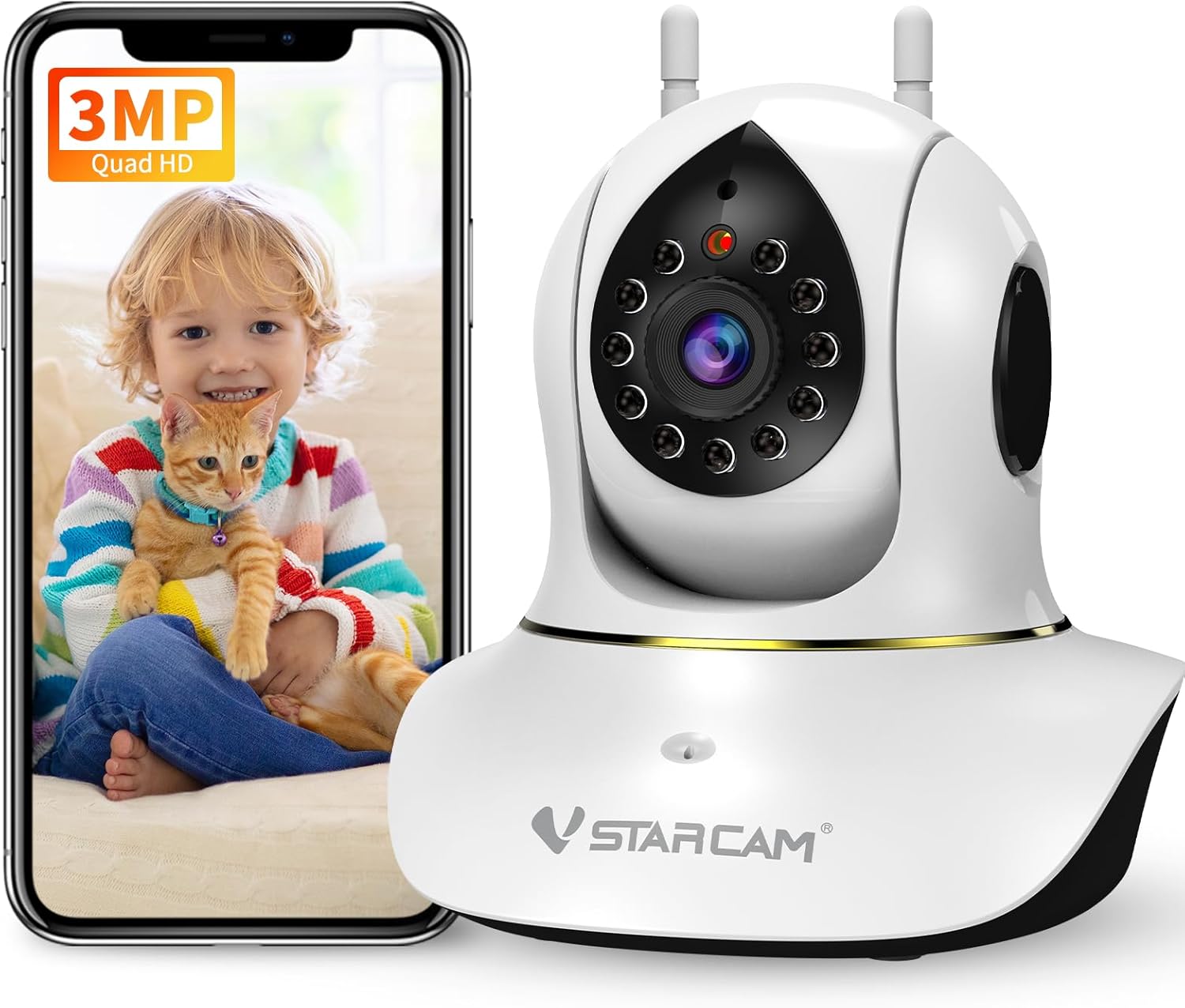 Interactive Pet Camera with Night Vision