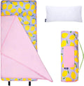 43 in Microfiber Kids Nap Mat with Pillow - Soft Toddler Sleeping Mat