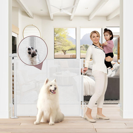 GRENFU 41 Inch Extra Tall Pet Gate for Dogs and Babies