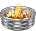 Metal Fire Pit Ring 3 ft Diameter - Durable Outdoor Bonfire Ring