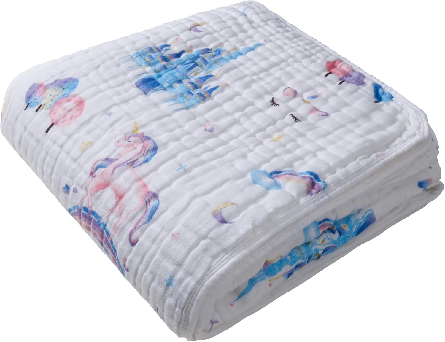 ZPECC Muslin Toddler Blanket for Crib and Stroller Use