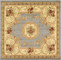 Unique Loom Versailles Collection Traditional Floral Area Rug - Slate