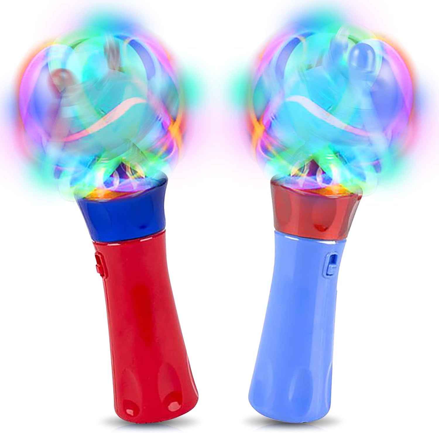 Light Up Spinning Wands Set - Fun LED Toy