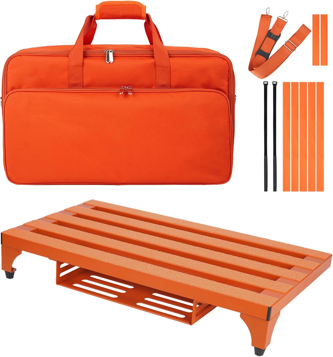 22 x 12.5 Aluminum Alloy Guitar Pedal Board with Carry Bag