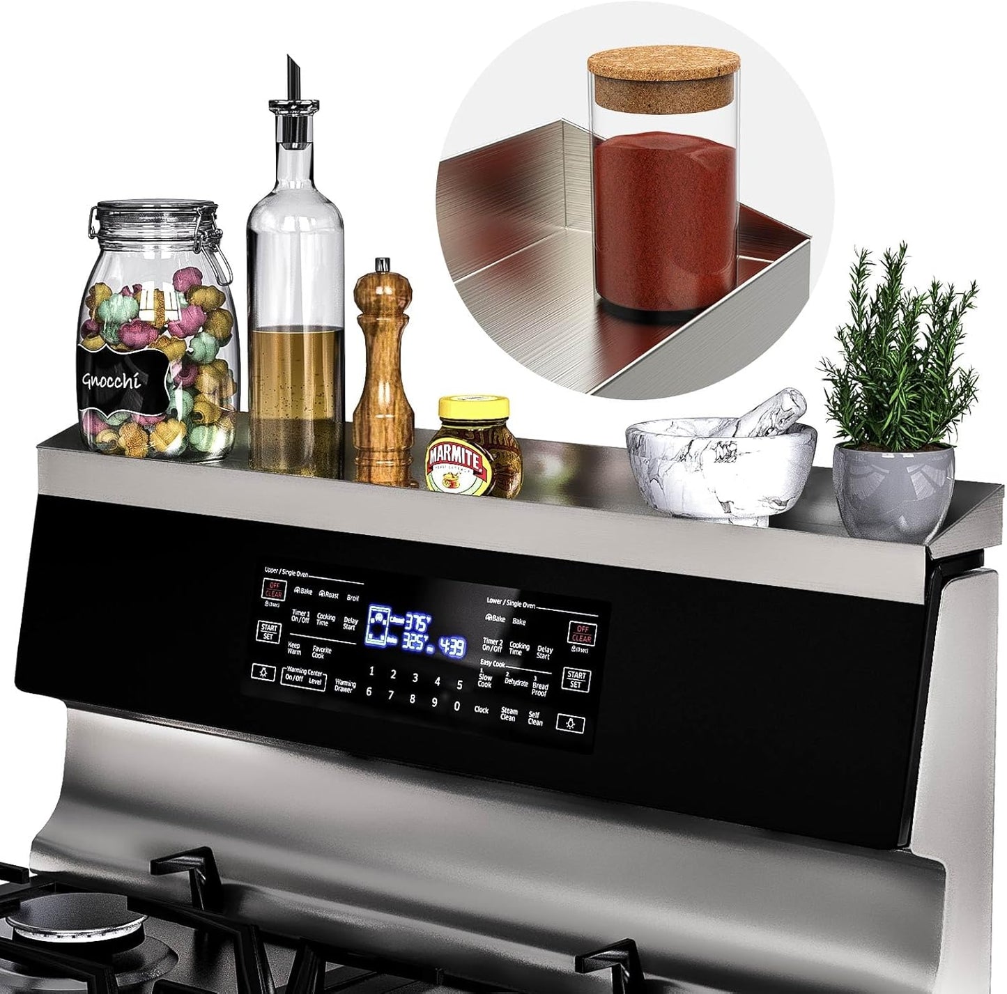 IIIOIIIA Magnetic Spice Rack for Kitchen Organization and Storage