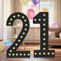 4FT Light Up Numbers 4 ft Tall Marquee Numbers - DIY Party Centerpiece