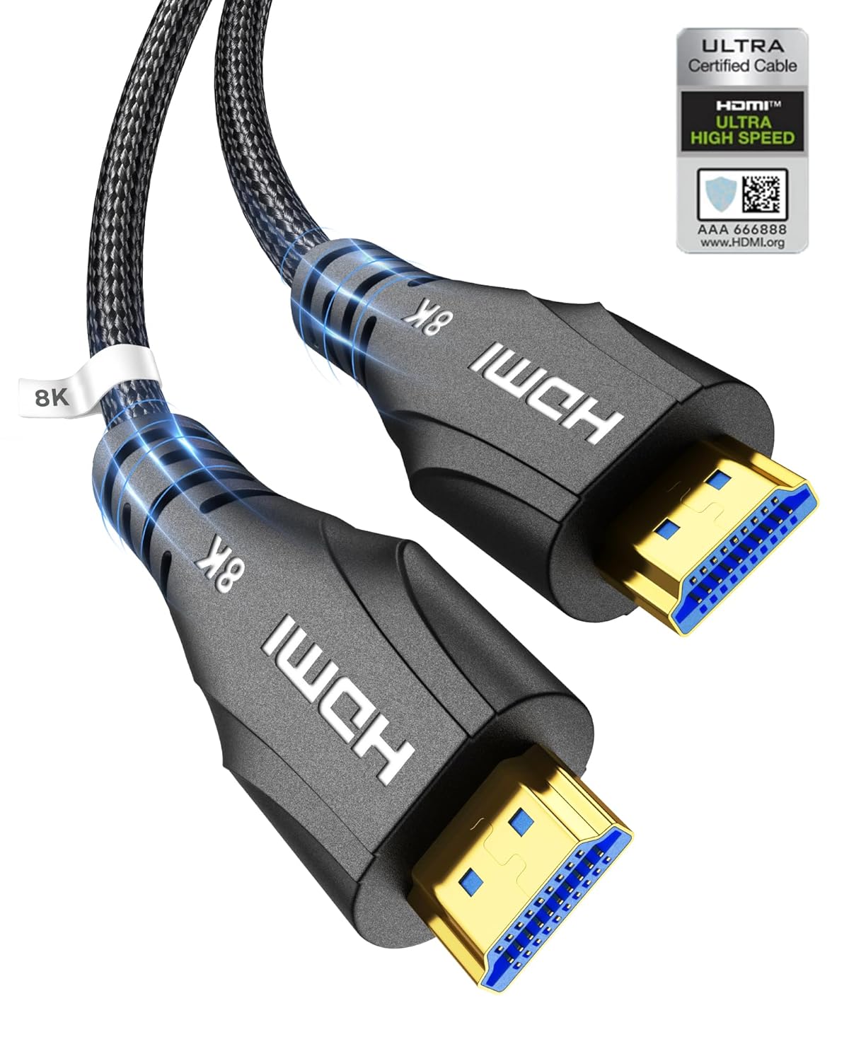 8K HDMI Cable - Ultimate Speed & Clarity - PS5/TV Compatible