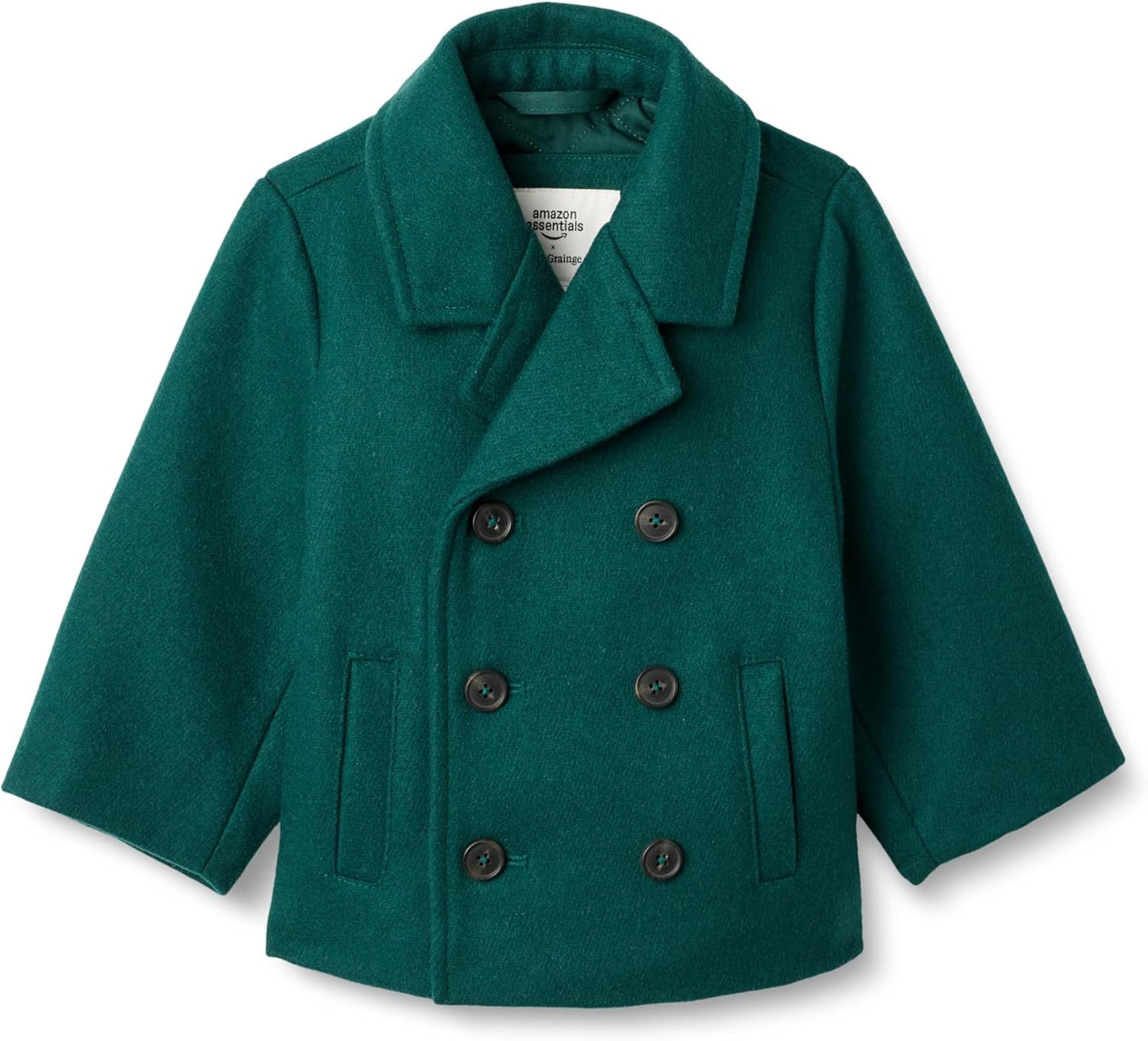 Wool Blend Double Breasted Coat for Toddlers and Baby Boys