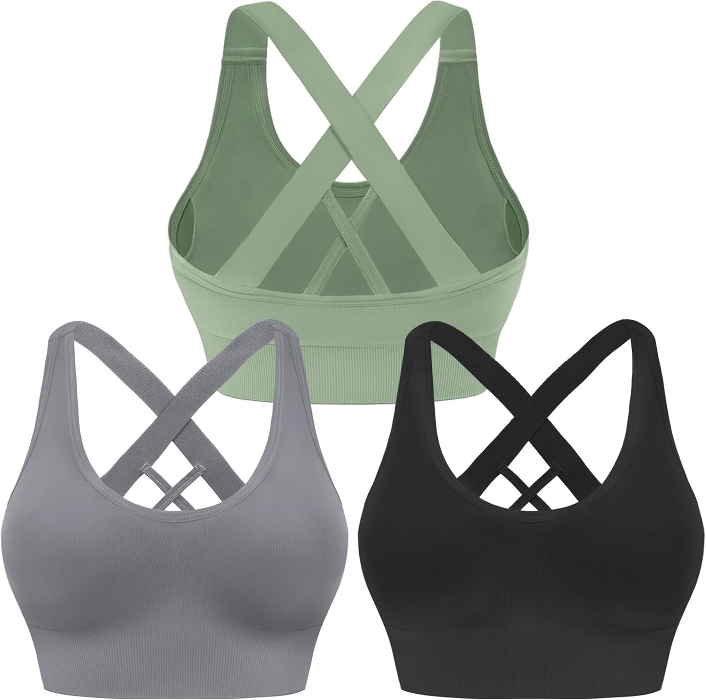 Evercute Sports Bra for Women: Stylish Criss Cross Design