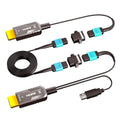 8K MPO Detachable Pure Fiber Optic HDMI 2.1 Cable 50ft - High-Speed