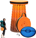 19.7 Heavy Duty Collapsible Stool with Cushion - Portable Camp Seat