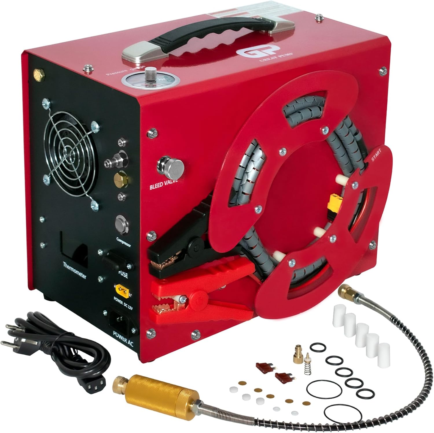Portable Tuxing Air Compressor - Auto Stop, Built-in Filter