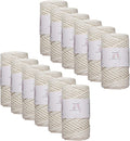Makromecity 12 Skeins 3mm Single Strand Macrame Cord - Natural Cotton