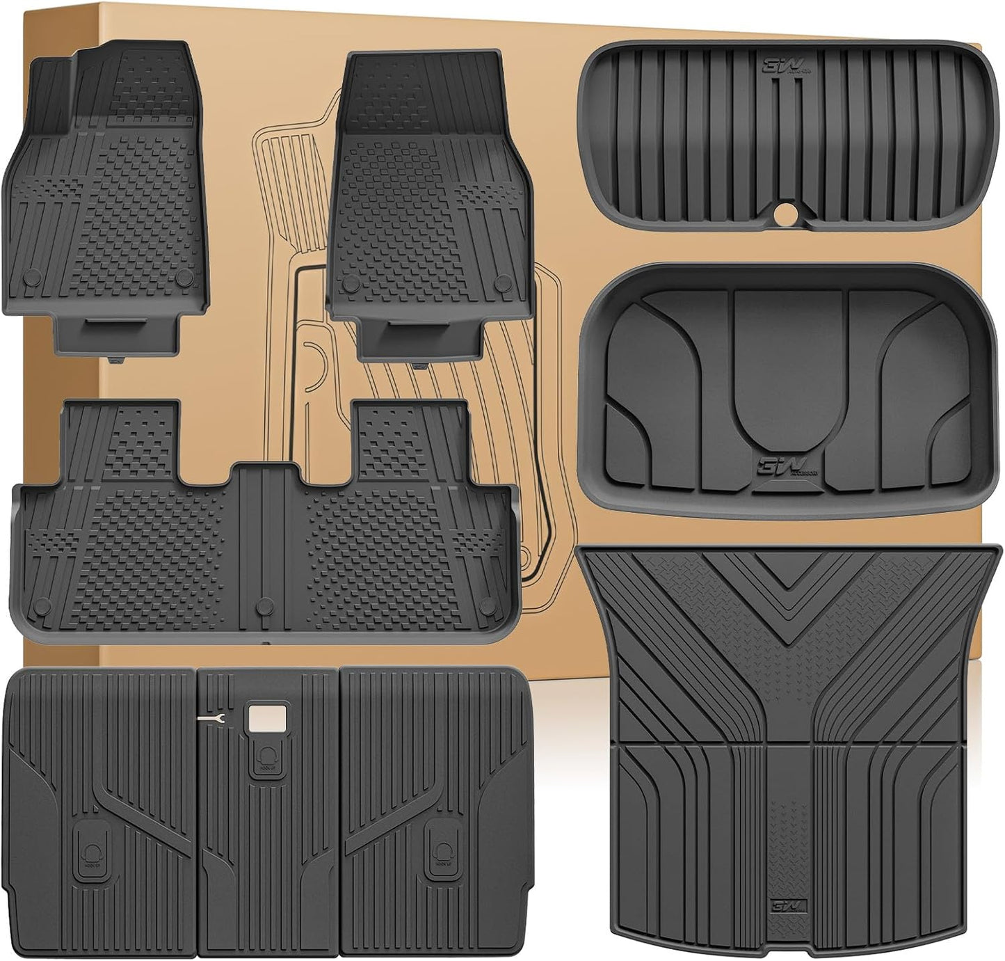 Custom Fit Tesla Model Y Juniper Floor Mats for 2025 2026