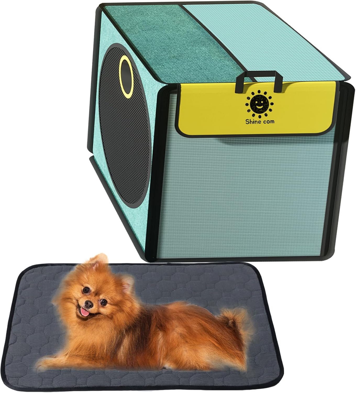 Portable Pet Drying Box for Clean Grooming on the Go!