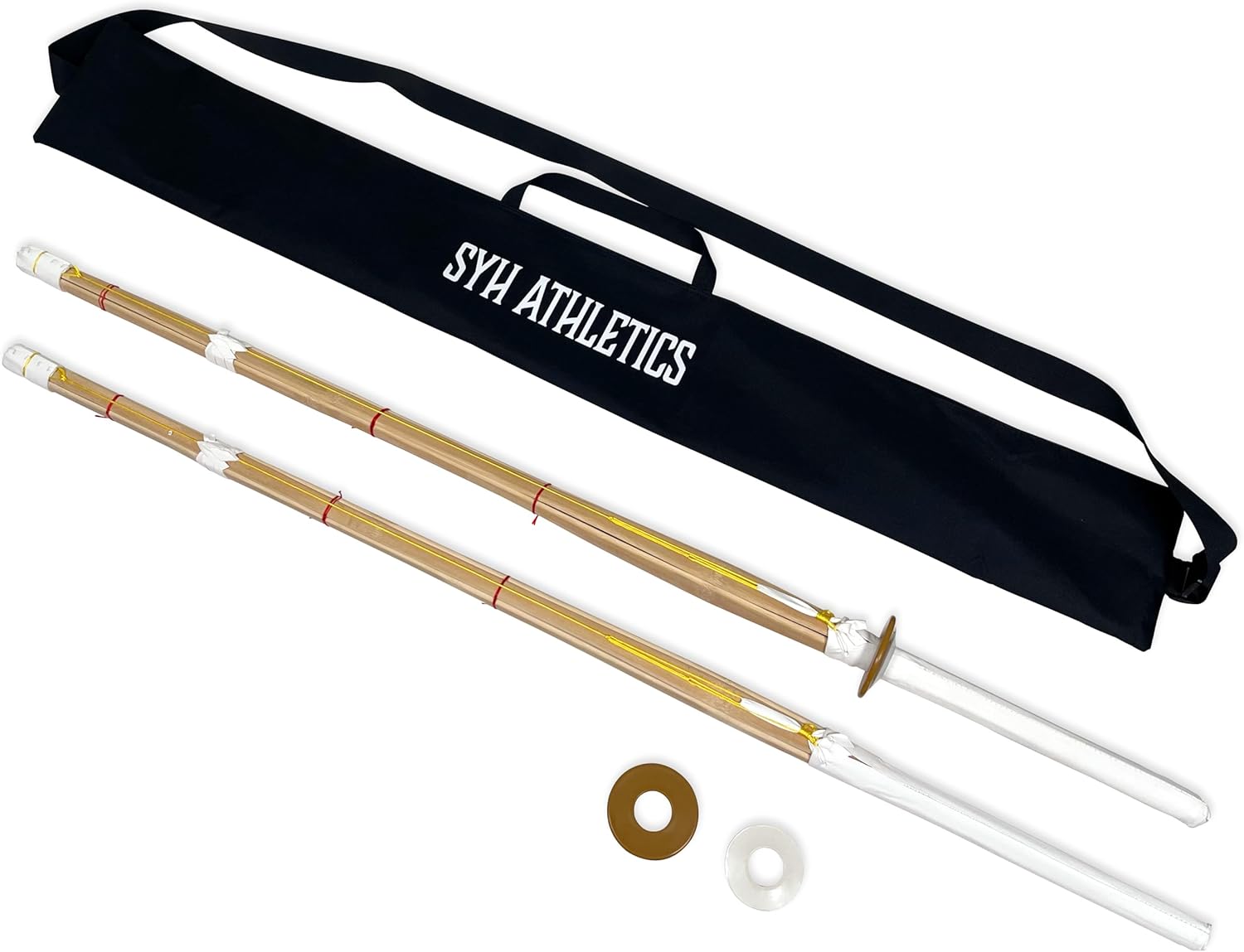 Kendo Bamboo Practice Stick Set of 2 for Samurai Training