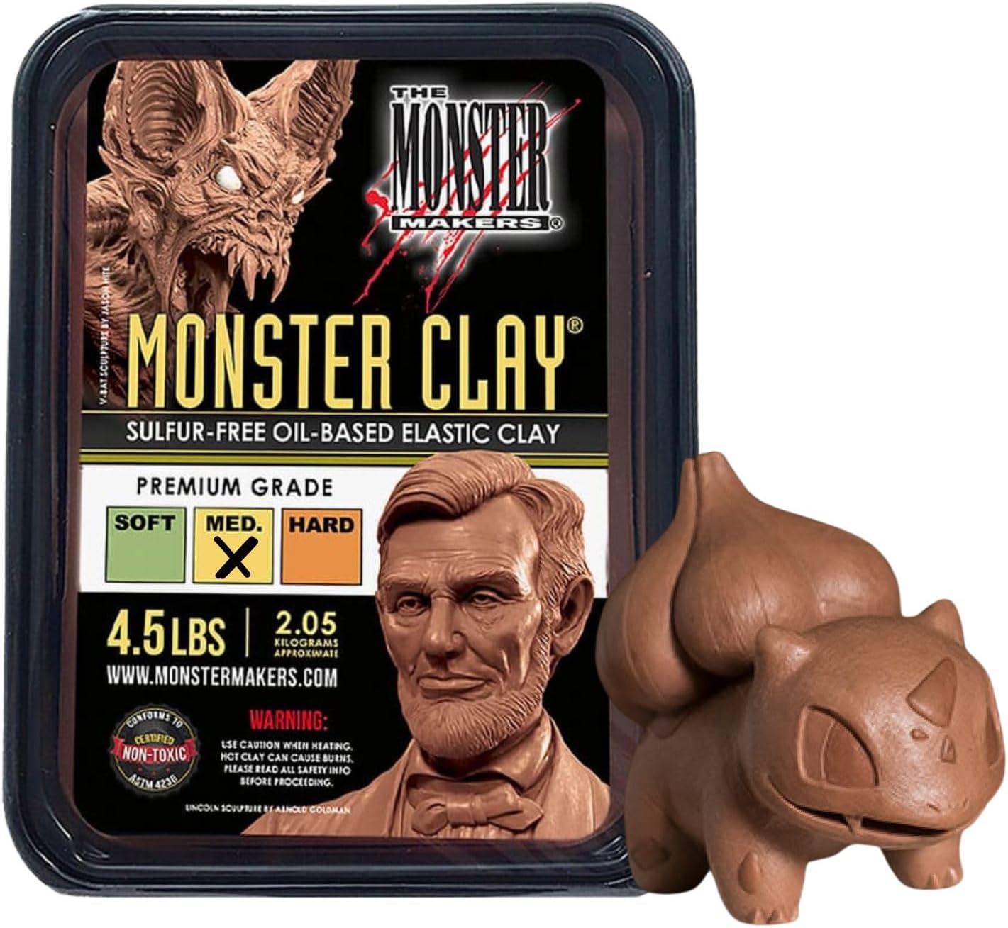 Monster Clay Premium Grade Modeling Clay for Artists and Creators