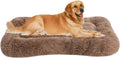 Coohom Deluxe Plush Bed Pet Cushion Crate Mat - X-Large Khaki