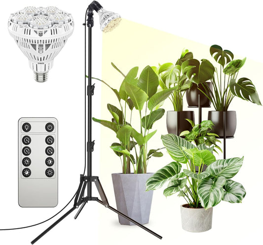 SANSI Grow Lights for Indoor Plants with Adjustable Tripod Stand