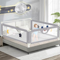 3-Piece Bed Rail for Toddlers with Headboard Rod - Secure King Bed