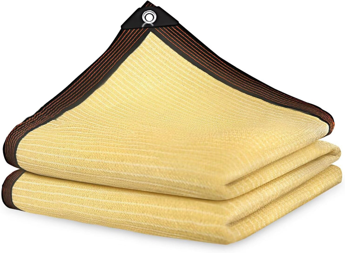QNLONG Shade Cloth for Garden - 90% Beige Sun Protection Net