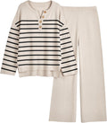Women's Knitted Lounge Set by LILLUSORY for Cozy Home Vibes